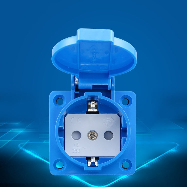 Presa impermeabile esterna IP44 16A 250V con coperchio