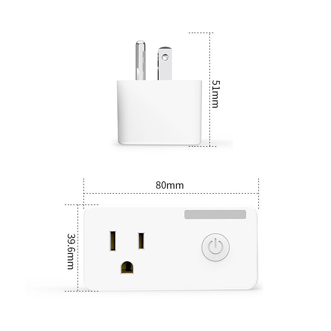 Presa intelligente WiFi 10A con temporizzazione e app