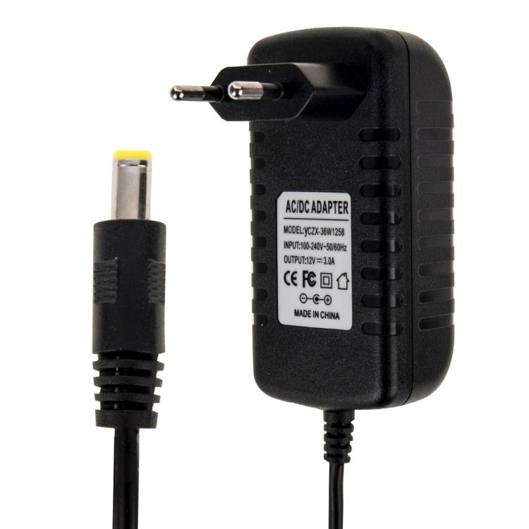 Adattatore alimentazione 12V 5A spina EU con cavo 1,2m