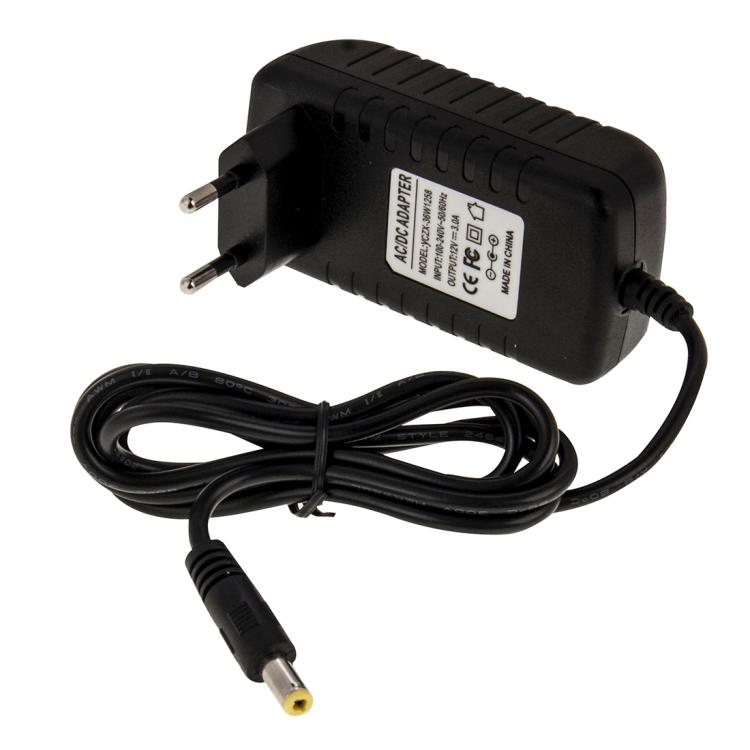 Adattatore alimentazione 12V 5A spina EU con cavo 1,2m