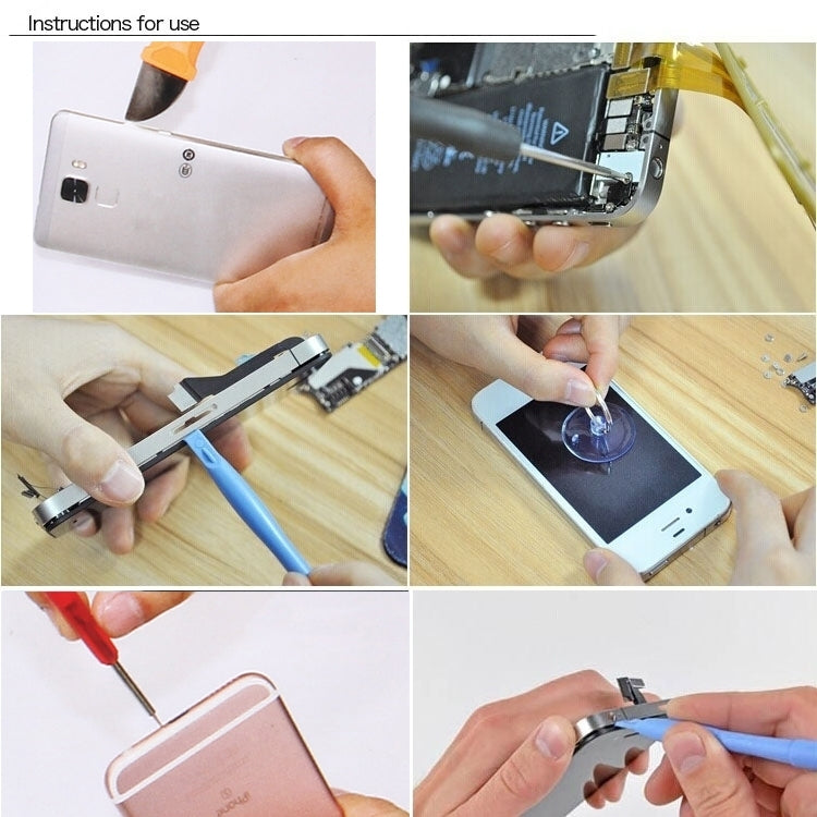 Kit strumenti riparazione iPhone 7 e 7 Plus, 24 pezzi con borsa - immagine 9