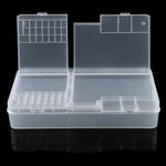 Scatola organizer in plastica trasparente 19x10x4 cm