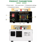 Macchina separatore LCD BK-948D 500W per pannelli touch fino a 7 pollici - immagine 5