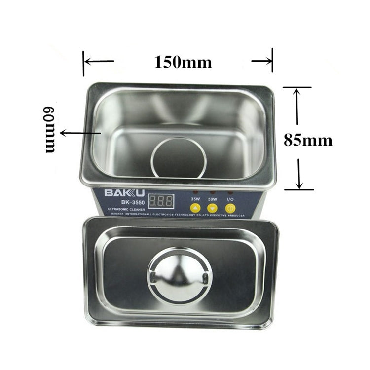 Pulitore a ultrasuoni BAKU BK-3550 0,8L 35-50W regolabile