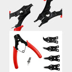 Pinza 4 in 1 per anelli elastici 10-15 mm