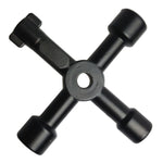 Chiave a croce multifunzionale 4 in 1 Silver e Black