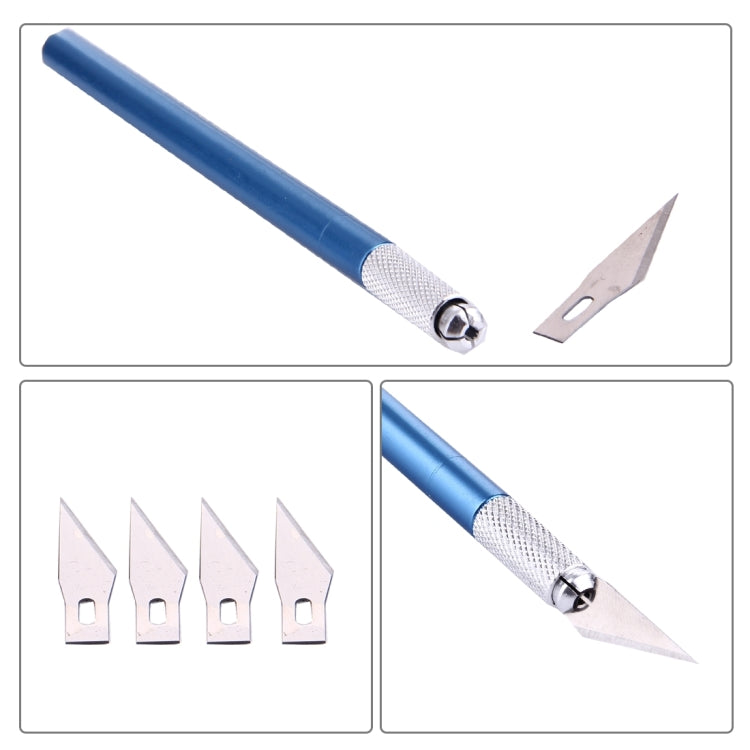 Coltello da intaglio in metallo con 6 lame per riparazioni