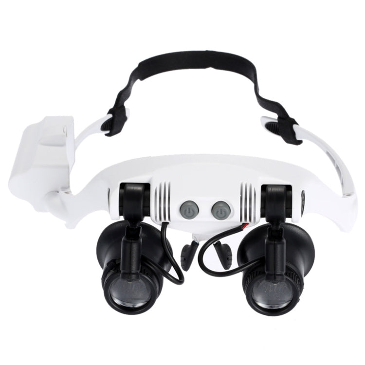 Lente d’ingrandimento da testa con LED e 4 lenti 10X-25X