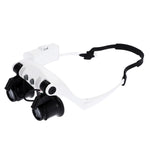 Lente d’ingrandimento da testa con LED e 4 lenti 10X-25X - immagine 3