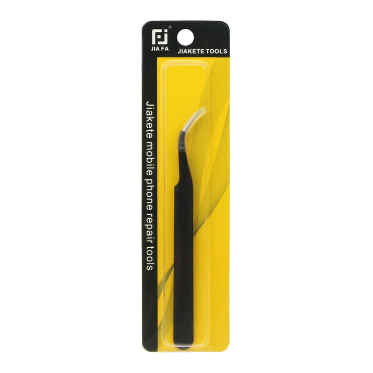 Pinzette a punta curva JF-604 da 17 cm per riparazioni digitali - immagine 5