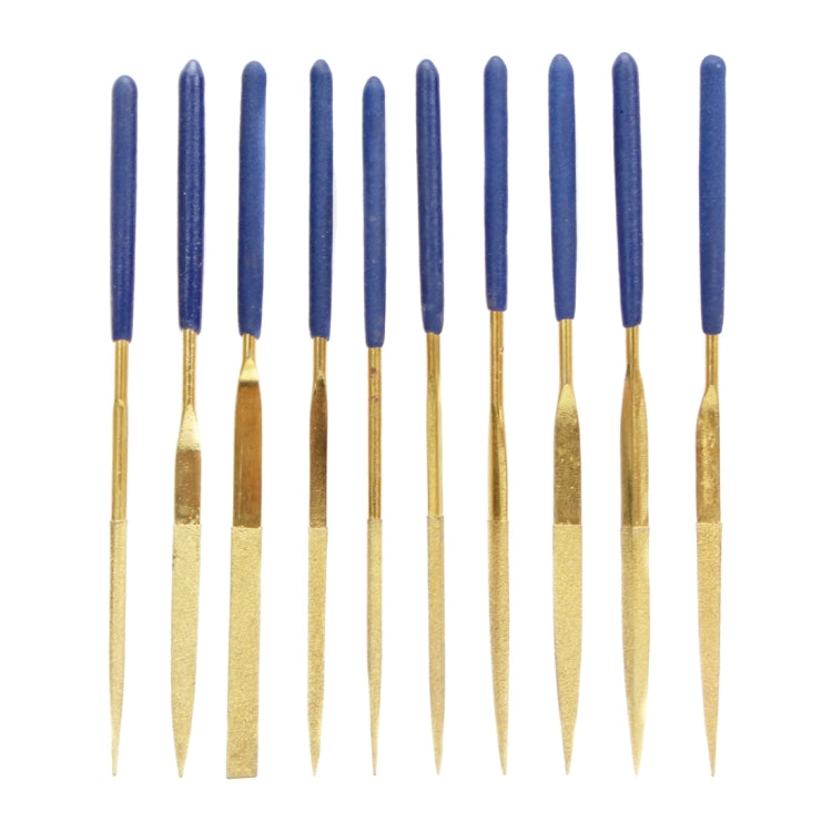 Set 10 lime per placcatura in oro 3x140 mm