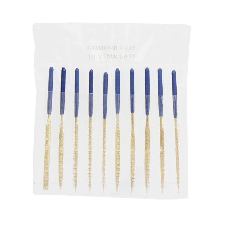 Set 10 lime per placcatura in oro 3x140 mm
