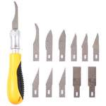 Kit coltello da intaglio con 13 lame SK5 15,5 cm