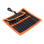 Set 9 pinzette antistatiche di precisione con borsa - immagine 12