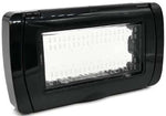 Placca idrobox IP55 4P nera compatibile Vimar Plana