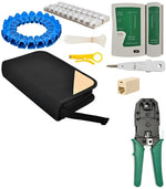Set strumenti rete tester cavi RJ45 145 pezzi Iso Trade