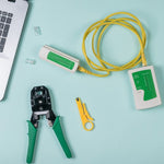 Set strumenti rete tester cavi RJ45 145 pezzi Iso Trade