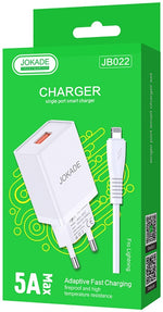 Caricabatterie USB Lightning ricarica rapida 5V 5A JB022