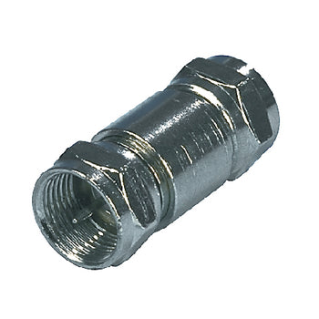 Adattatore F maschio - F maschio argento
