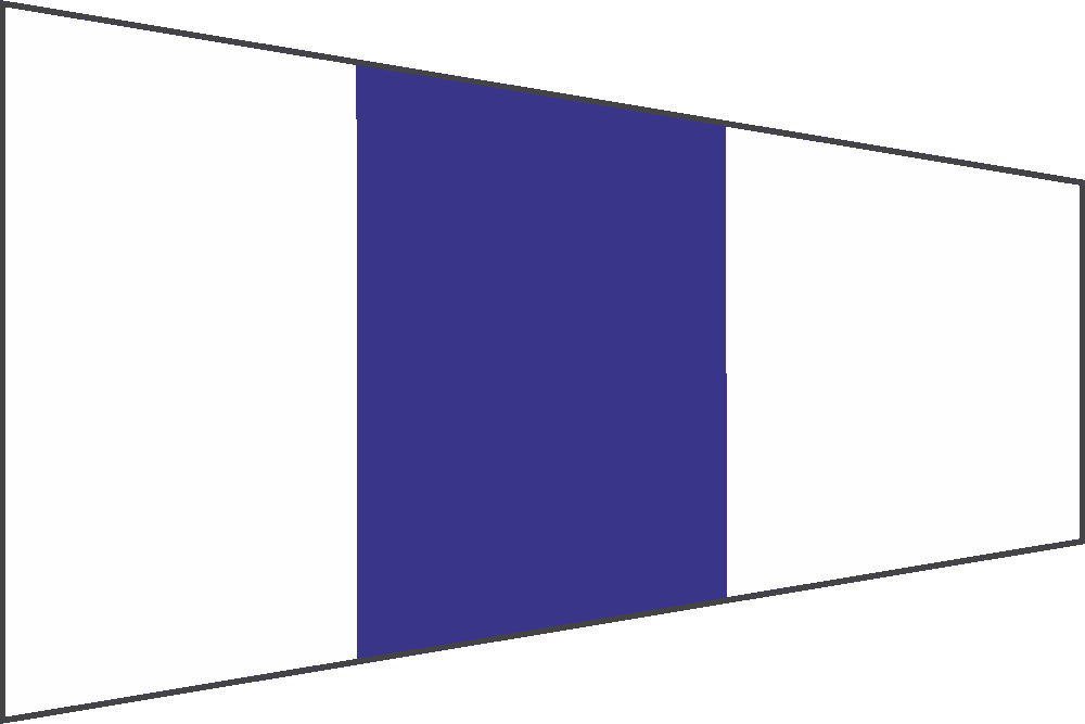 Pennello Segnalazione Nautica Designazione 340x100x30cm
