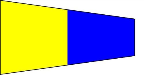 Pennello segnalazione nautica Pentafive 170x50x15cm