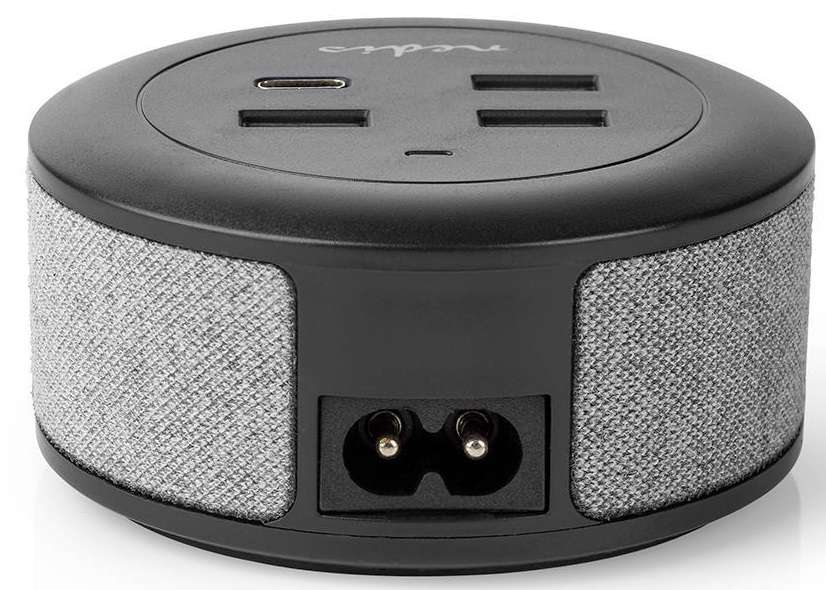 Caricabatterie da muro/scrivania ricarica rapida USB-C™/3xUSB-A 30W 1x3A/3x2.1A FSCSPD100GY 5412810318353 ND1261