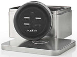 Caricabatterie da muro/scrivania ricarica rapida USB-C™/3xUSB-A 30W 1x3A/3x2.1A FSCSPD100GY 5412810318353 ND1261