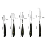 Raschietto in acciaio inox per pittura 5 in 1