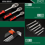 Set chiavi a cricchetto multifunzione 53 in 1 in acciaio