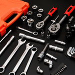 Set chiavi a cricchetto multifunzione 53 in 1 in acciaio