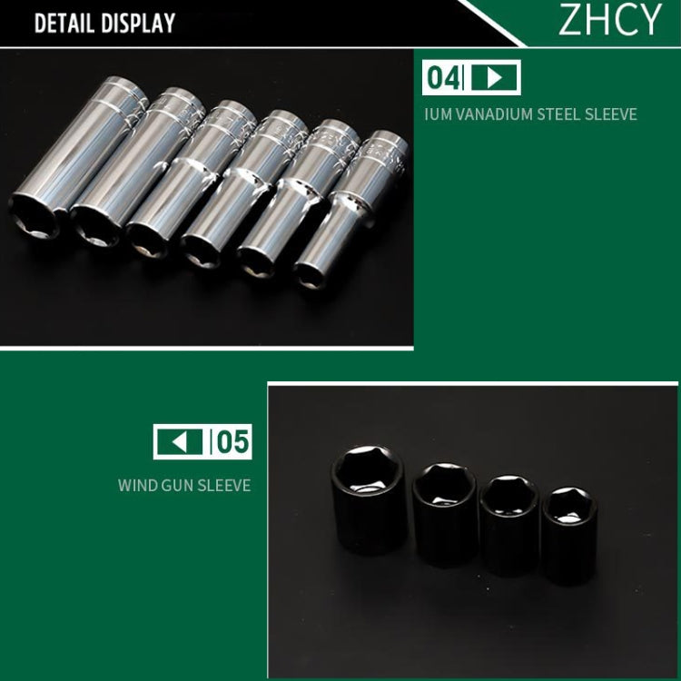 Set chiavi a cricchetto 108 in 1 in acciaio cromo vanadio
