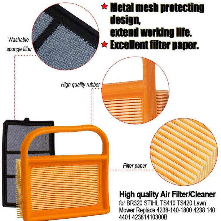 Pulitore filtro aria per Stihl TS410 420 480 500i