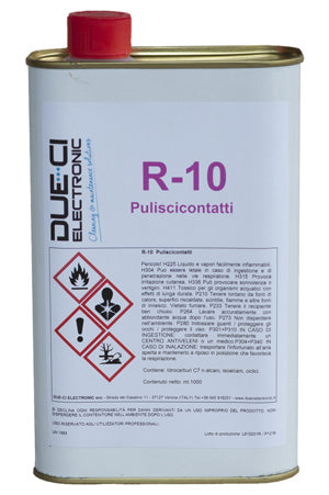 R-10 Puliscicontatti 1000ml Due-Ci per contatti elettrici