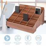 Espositore da tavolo in legno per pellicole cellulari 60 griglie