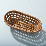 Cestino porta asciugamani piccolo in rattan intrecciato