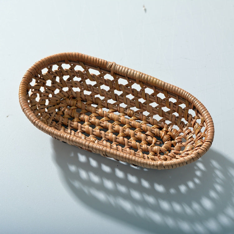 Cestino porta asciugamani piccolo in rattan intrecciato