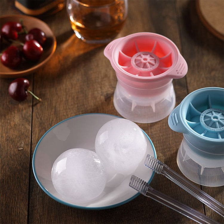 Stampo in silicone per ghiaccio sferico con coperchio