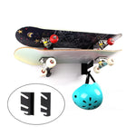Staffa montaggio a parete per skateboard in acrilico
