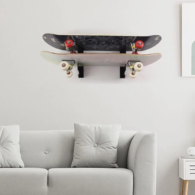 Staffa montaggio a parete per skateboard in acrilico