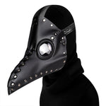 Maschera Halloween a becco in pelle PU e metallo