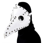 Maschera Halloween a becco in pelle PU e metallo
