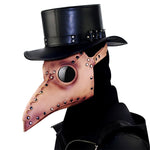 Maschera Halloween a becco in pelle PU e metallo