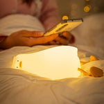 Luce notturna LED anatra in silicone con ricarica USB