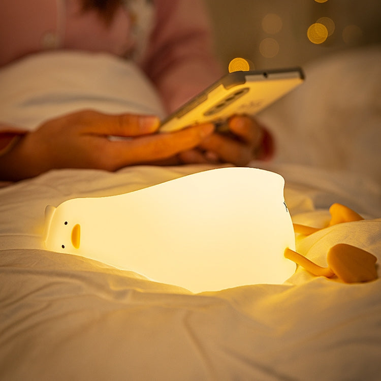 Luce notturna LED anatra in silicone con ricarica USB