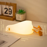 Luce notturna LED anatra in silicone con ricarica USB
