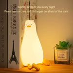 Luce notturna LED anatra in silicone con ricarica USB