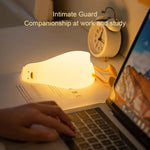 Luce notturna LED anatra in silicone con ricarica USB