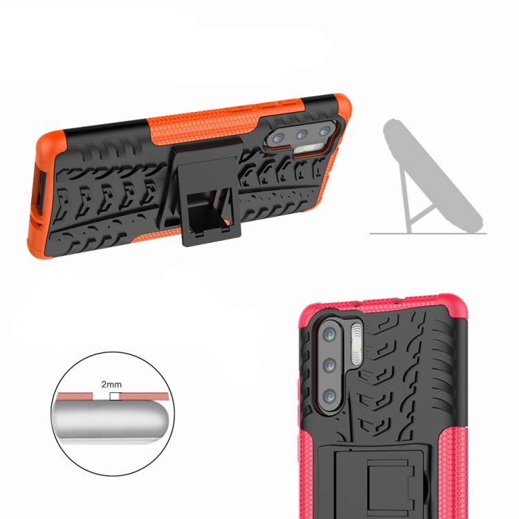 Custodia antiurto TPU+PC con supporto per Huawei P30 Pro