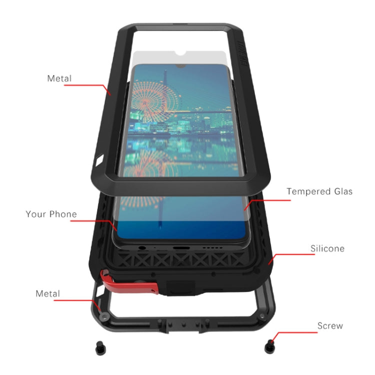 Custodia metallo e silicone per Huawei P30