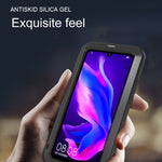 Custodia combinata metallo e silicone per Huawei P30 Lite